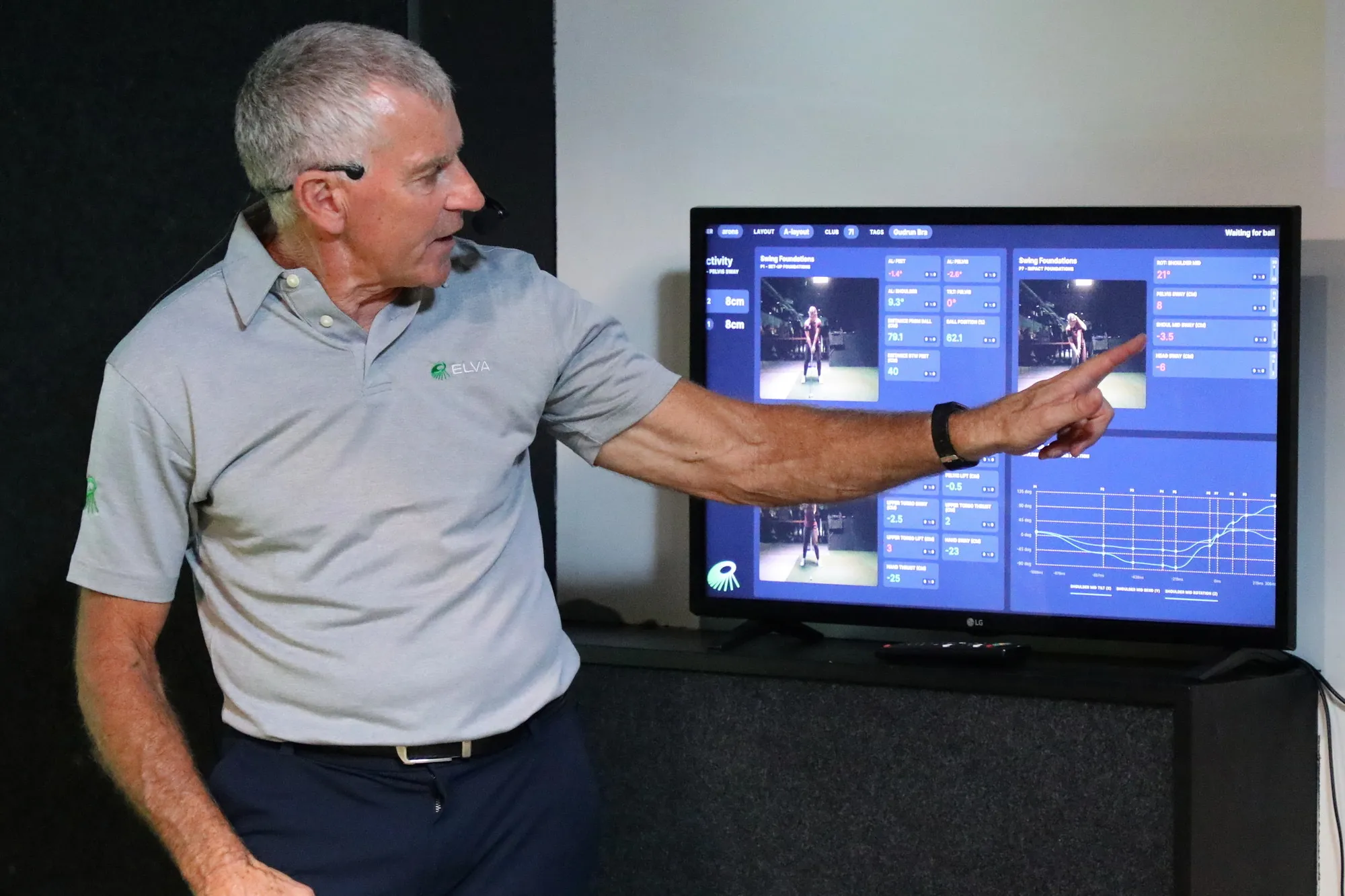 ELVA software interface on screen